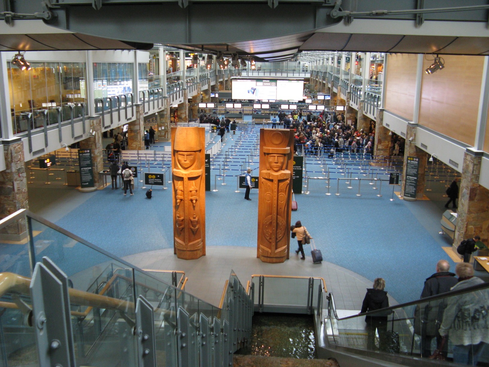 Flughafen Vancouver - Ankunftshalle